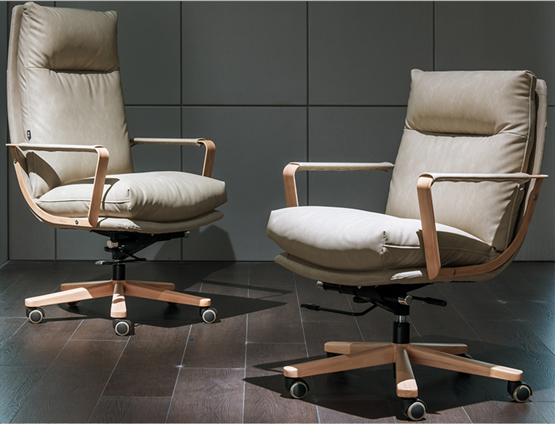 Multi colored office chairs